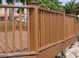 wood plastic composite railing