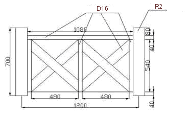 Fig.3 Design drawing C of WPC railing